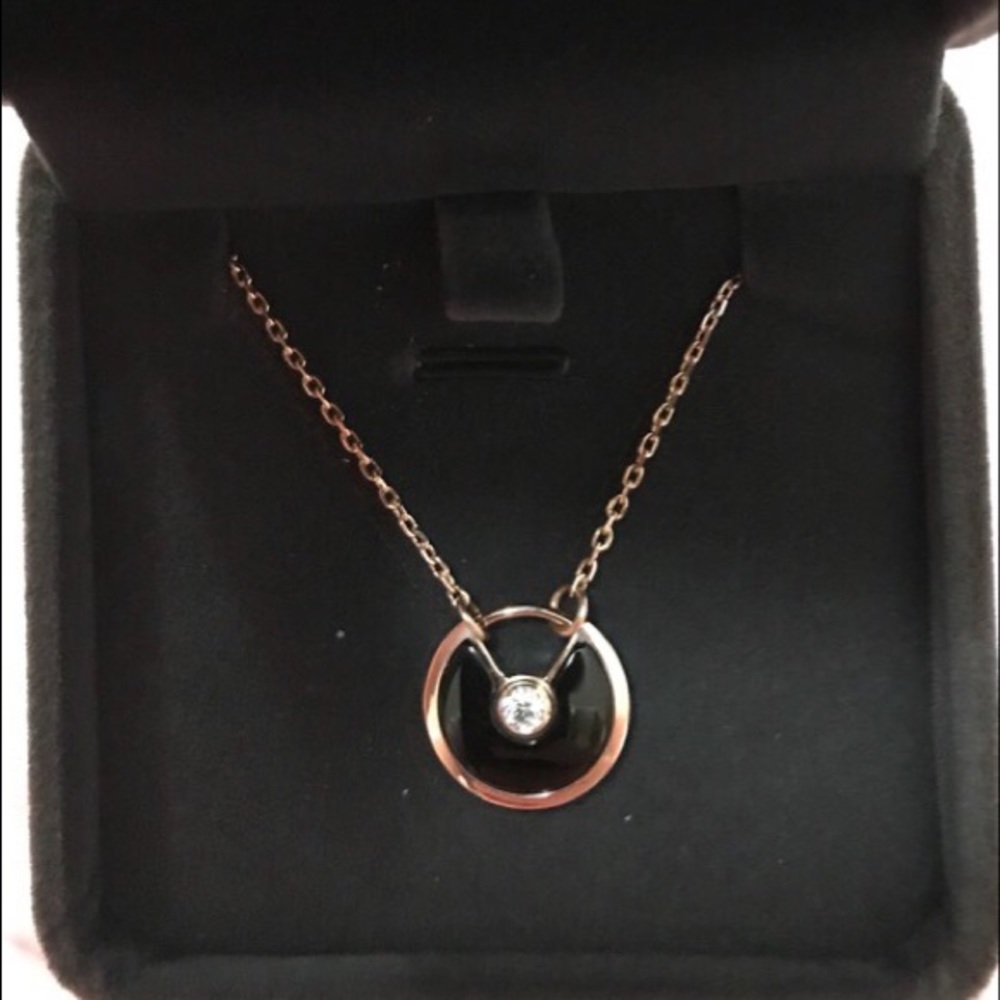 Rose Gold Tone “Lock Your Wish” Pendant